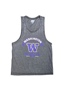 NWOT | Blue 84 Washington Huskies Collegiate Graphic Tank Top | Charcoal | Large